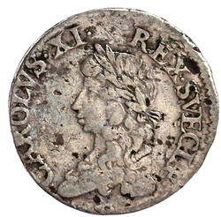 2 Mark 1671. sehr schön, Schrötlingsfehler