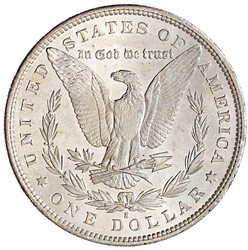 Morgandollar 1879 S, San Francisco. fast Stempelglanz, Prachtexemplar