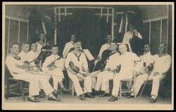 Kurume, japanische Ansichtskarte mit Streichorchester aus deutschen ...