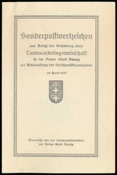 Geschenkheft der Landespostdirektion "Sonderpostwertzeichen aus ...