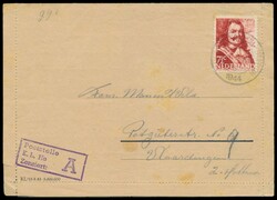 Konzentrationslager Herzogenbusch, Vordruck-Faltbrief mit ...