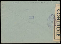 Zensurstelle Koblenz, Brief mit Stempel Wuppertal-Oberbarmen 1 ...