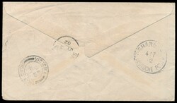 Ganzsache 2 A. 6 P. 9.6.02, violetter K2 Prisoner´s Office Boer Camp ...