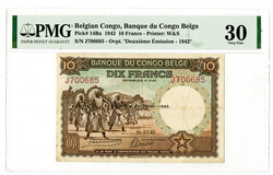 110.550.55: Banknoten - Afrika - Belgisch Kongo