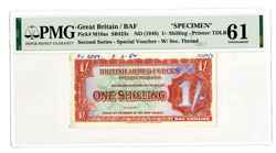 110.150.40: Banknoten - Großbritannien - Militär und Kriegsgefangenen Ausgaben