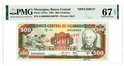 110.560.220: Banknoten - Amerika - Nicaragua