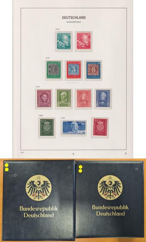Germany-West 1949-2002 colln in 2 Davo hingeless albums. Volume I (to ...