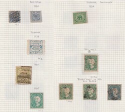 India & GB 1937-51 ovpts seln of used on 49 pages. Noted: 1) Bahrain ...