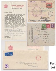 NZ (related) 1949-60 colln family signed correspondence to Mr LGJ ...