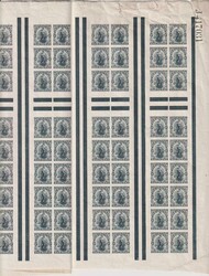 1919 1d Dominion imperf proof sheet (J417031) of 24 booklet panes in ...