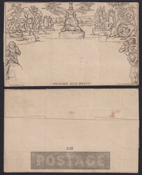 1840 1d Mulready Lettersheet Forme A22. SG ME1. £300. Unused.