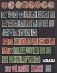 India 1854-1970 seln of 1800+ mint & used on 32 Hagner pages. Noted ...