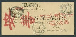 Foreign Post Offices. Austrian Post Office. 1901 (24 June) stampless ...
