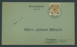 Foreign Post Offices. Austrian Post Office. 1905 (17 Apr.) printed ...