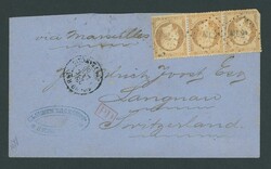 Foreign Post Offices. French Post Office. Shanghai. 1866 (23 Dec.) ...