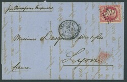 Foreign Post Offices. French Post Office. Shanghai. 1870 (22 Feb.) ...