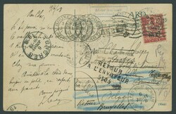 Foreign Post Offices. French Post Office. Tientsin. 1908 (19 June) ...