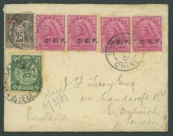 Foreign Post Offices. French Post Office. Wei-Hai-Wei. 1901 (2 Apr.) ...
