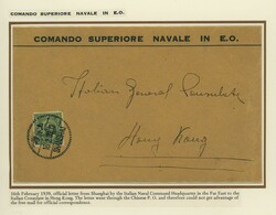 Foreign Post Offices. Italian Post Office. Mail Sent via the Chinese ...