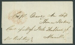 Hong Kong. Postal History. Hong Kong Coat of Arms. 1843 (2 Dec.) ...