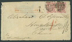 Hong Kong. Postal History. Deficient Postage - Incoming Mail. 1863 ...