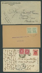Hong Kong. Collections and Ranges. 1886-1935 a group of covers and ...