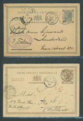 Hong Kong. Collections and Ranges. 1886-1935 a group of covers and ...
