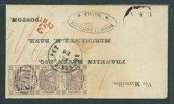 Hong Kong. The Non-Treaty Ports. Manila. 1867 (Nov.) printed envelope ...