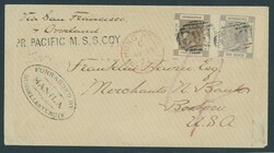 Hong Kong. The Non-Treaty Ports. Manila. 1871 (Aug.) envelope to ...