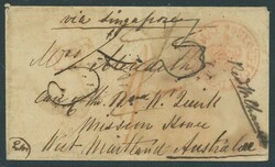 Hong Kong Treaty Ports. Shanghai. Shanghae Post Office Paid. 1856 ...
