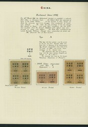 China. 1897 New Currency Surcharges. Collections and Ranges. A very ...