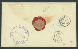 Municipal Posts. Wuhu. 1895 (8 Feb.) envelope registered to Ipswich ...
