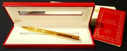 Miscellaneous. Jade and Gold Jewelry. Old Cartier ballpoint pen, with ...