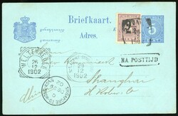 Hong Kong. Covers. 1902 (26 Dec) Netherland Indies postal stationery ...
