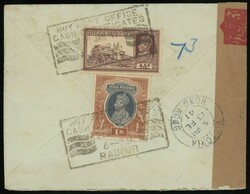 Hong Kong. Covers. 1941(25 Jan) air mail envelope to New York bearing ...
