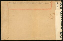 Hong Kong. Covers. 1945 (26 Ju) stampless envelope written from ...