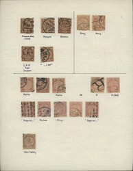 China. Collections and Ranges. A nice collection of postmarks on ...