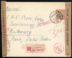 China. Republic Period. Covers. 1940 registered cover addressed to ...