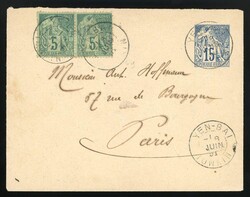 China. Foreign Post Office. French Post Office. 1891 (8 June) French ...