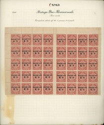 China. Collection and Ranges. Postage Due ovpt on Coiling Dragon ...