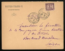 Indo-China. French Indo-Chinese Post Office. Rural Post. 1932 cover ...