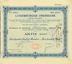 150.270: Stocks and Bonds - Luxembourg