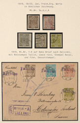 Estland Spezialsammlung 1918/41, u.a. Mi.46-47 A+B mit Attest ...