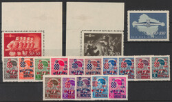Sammlung Kroatien u.a. mit Nr. 24/38 ** mit Attest Fleck, Nr. 170/72 ...