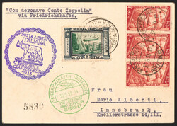 Partie internat. Flugpost aus ca. 1927/1937 u.a. mit Zuleitung ...
