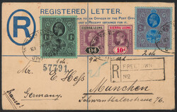 Partie meist Ganzsachen Übersee und Europa, meist Asien und meist ...