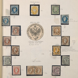 Ägypt. Post 1844/65 "POSTA EUROPA" Allesandria, Mansuba, Samarund ...