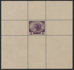 Österr. 1915 - Wohltätigkeitsausg. 3 + 1 Heller lilabraun ...