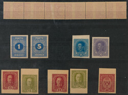 Partie Abarten Österr. Monarchie u.a. mit Proben von tls. nicht ...