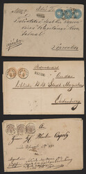 Partie Poststücke Österr. Monarchie ab 1850 in Ungarn verwendet, u ...